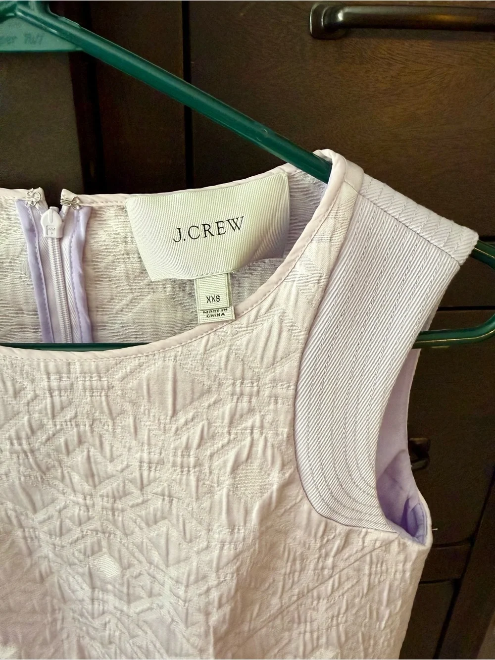 J. Crew Textured Sleeveless Mini Dress in Light Lavender